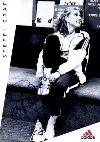 Ak Tennisspielerin Steffi Graf, Portrait, Autogramm