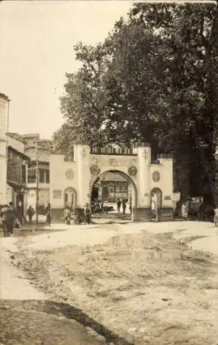 Foto Ak Ochrida Ohrid Mazedonien, Straßenpartie