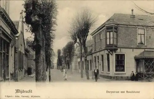 Ak Mijdrecht Utrecht Niederlande, Dorpstraat, Bondshotel