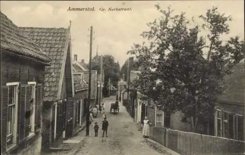 Ak Ammerstol Südholland, Gr. Kerkstraat