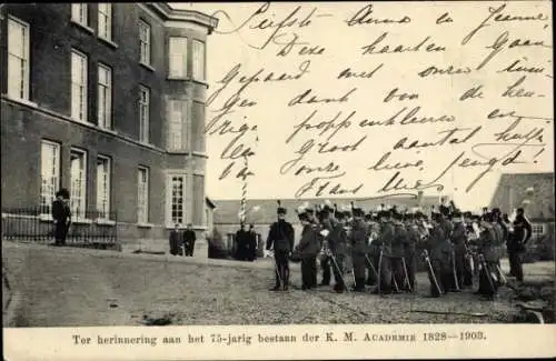 Ak Breda Nordbrabant Niederlande, Koninklijke Militaire Academie 1828-1903