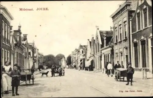 Ak Joure Friesland Niederlande, Midstraat