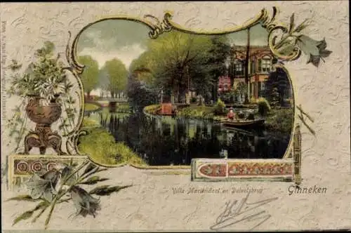 Passepartout Ak Ginneken Breda Nordbrabant Niederlande, Villa Mariendaal, Duivelsbrug