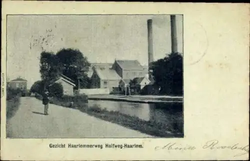 Ak Halfweg Haarlemmermeer Nordholland, Haarlemmerweg