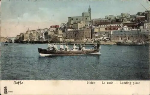 Ak Tel Aviv Jaffa Israel, Hafen, La Rade, Landing Place