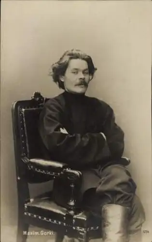 Ak Schriftsteller Maxim Gorki, Portrait