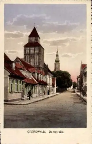 Ak Hansestadt Greifswald, Domstraße