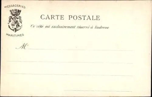 Ak Dampfer Congo, Messageries Maritimes