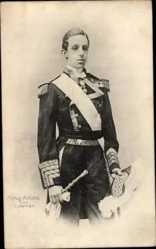 Ak König Alfons XIII. von Spanien