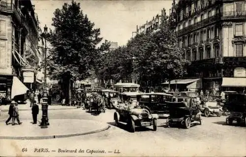 Ak Paris IX, Boulevard des Capucines