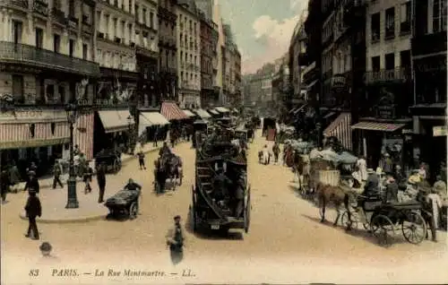 Ak Paris II, Rue Montmartre