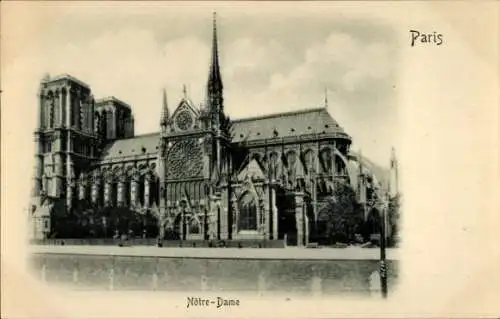 Präge Ak Paris IV Ile de la Cité, Kathedrale Notre-Dame