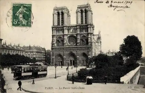 Ak Paris IV Ile de la Cité, Kathedrale Notre-Dame