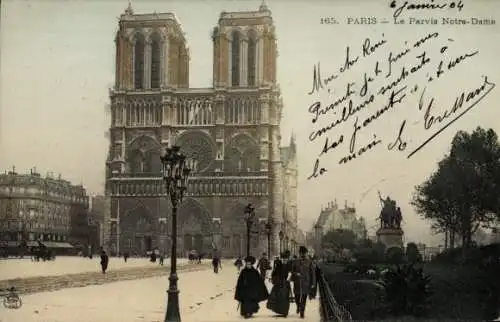 Ak Paris IV Ile de la Cité, Kathedrale Notre-Dame