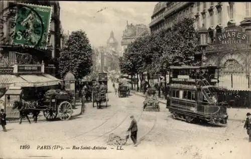 Ak Paris IV, Rue Saint-Antoine