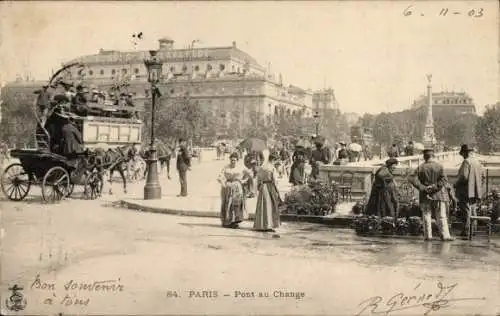 Ak Paris IV, Pont au Change