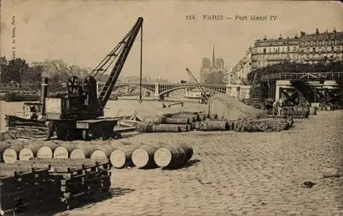 Ak Paris IV, Port Henri IV