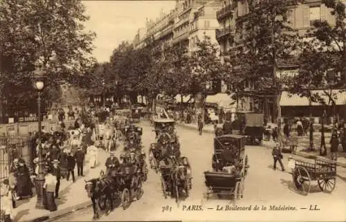 Ak Paris VIIIe Élysée, Boulevard de la Madeleine