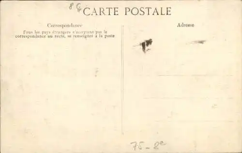 Ak Paris VIIIe Élysée, Quai de Billy, Große Seineflut, 28. Januar 1910