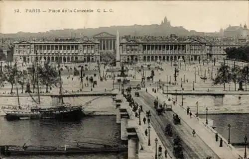 Ak Paris VIII, Place de la Concorde