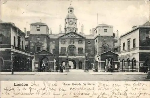 Ak London City England, Horse-Guards, Whitehall