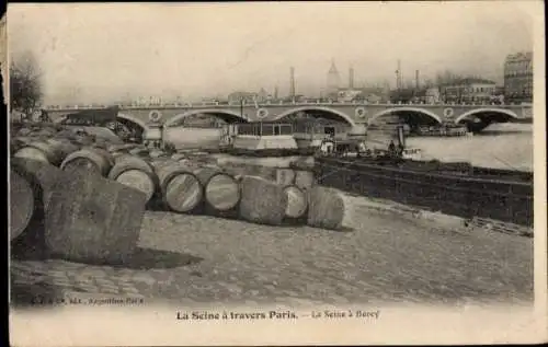 Ak Paris XIII, Seine nach Bercy