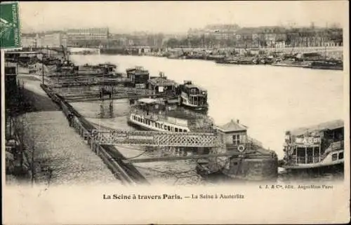 Ak Paris 13., Seine bis Austerlitz