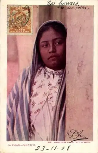 Ak Mexico, La Criada, die Magd