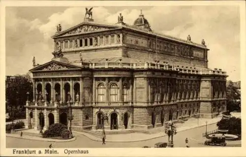 Ak Frankfurt am Main, Opernhaus