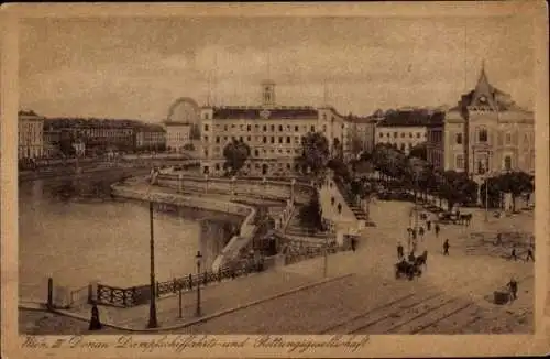 Ak Wien 3 Landstraße, Dampfschifffahrts- und Rettungsgesellschaft