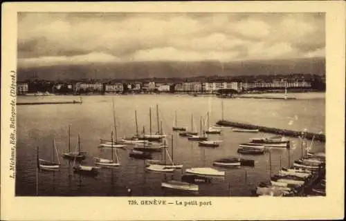 Ak Genève Genf Schweiz, Hafenbild