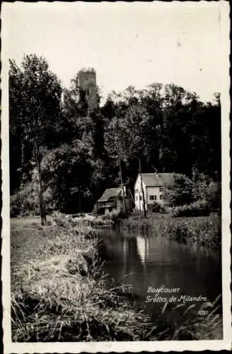Ak Boncourt Kanton Jura, Les Grottes de Milanndre