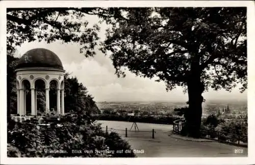 Ak Wiesbaden in Hessen, Gesamtansicht, Blick vom Neroberg
