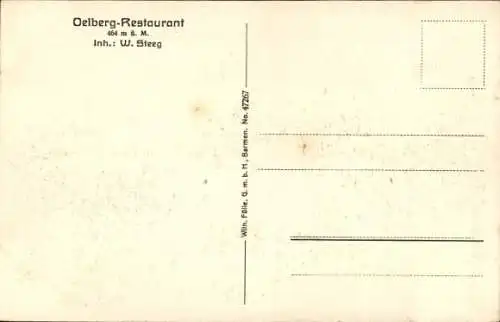 Ak Königswinter am Rhein, Oelberg, Siebengebirge