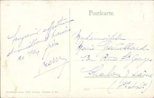 Ak Nierstein am Rhein, Panorama