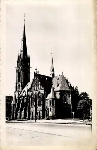 Ak Saarbrücken im Saarland, Evangelische Johannis-Kirche