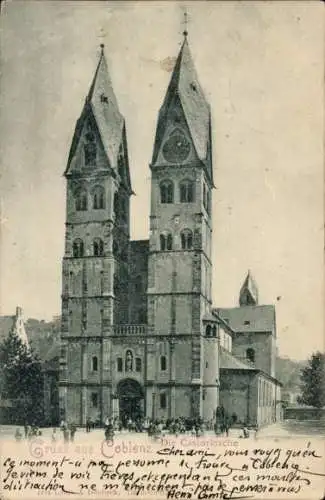 Ak Koblenz am Rhein, Castorkirche