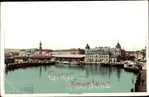 Litho Konstanz am Bodensee, Landungssteg