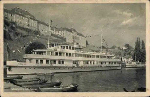 Ak Meersburg, Dampfer Allgäu auf dem Bodensee