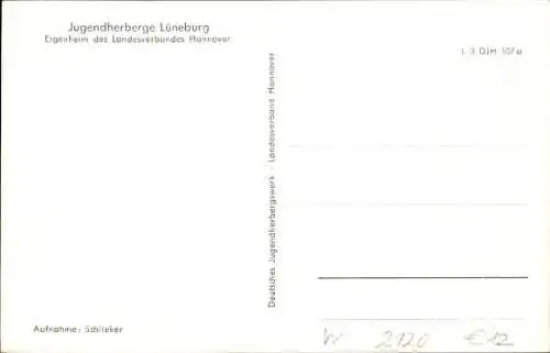 Ak Lüneburg in Niedersachsen, Jugendherberge, Leseraum, Schlafraum
