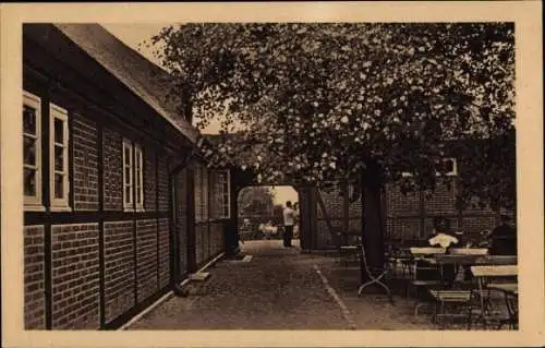 Ak Hamburg Winterhude, Milchwirtschaft Stadtpark, Terrasse