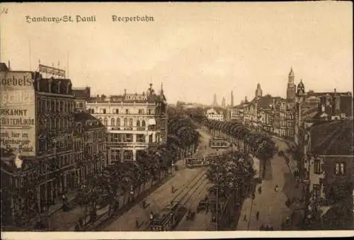 Ak Hamburg Mitte St. Pauli, Reeperbahn