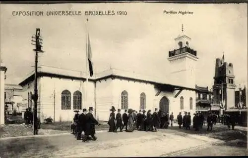 Ak Bruxelles Brüssel, Weltausstellung 1910, Algerischer Pavillon