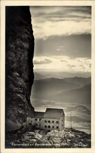 Ak Steinernes Meer Salzburger Land Österreich, Ramseider Scharte, Riemannhaus