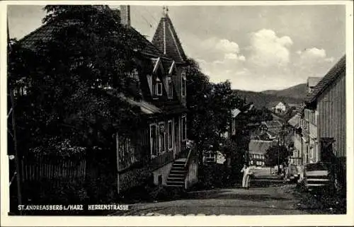 Ak Sankt Andreasberg Braunlage im Oberharz, Herrenstraße