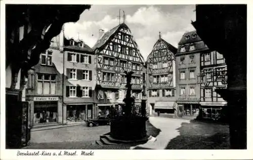 Ak Bernkastel an der Mosel, Markt