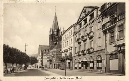 Ak Bernkastel an der Mosel, Partie an der Mosel