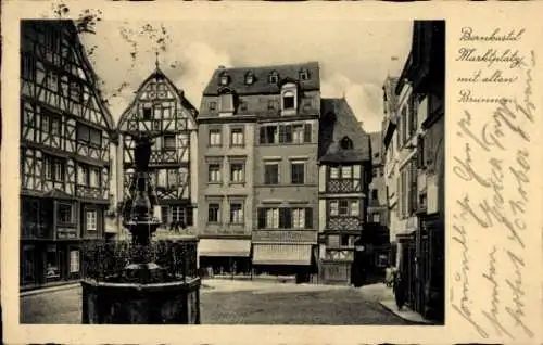 Ak Bernkastel an der Mosel, Marktplatz