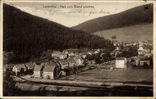 Ak Lautenthal Langelsheim im Oberharz, Blick vom Brand