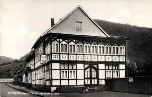 Ak Wieda Walkenried Harz, Gasthaus weißes Roß